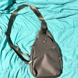 Sleek Gray Sling Bag